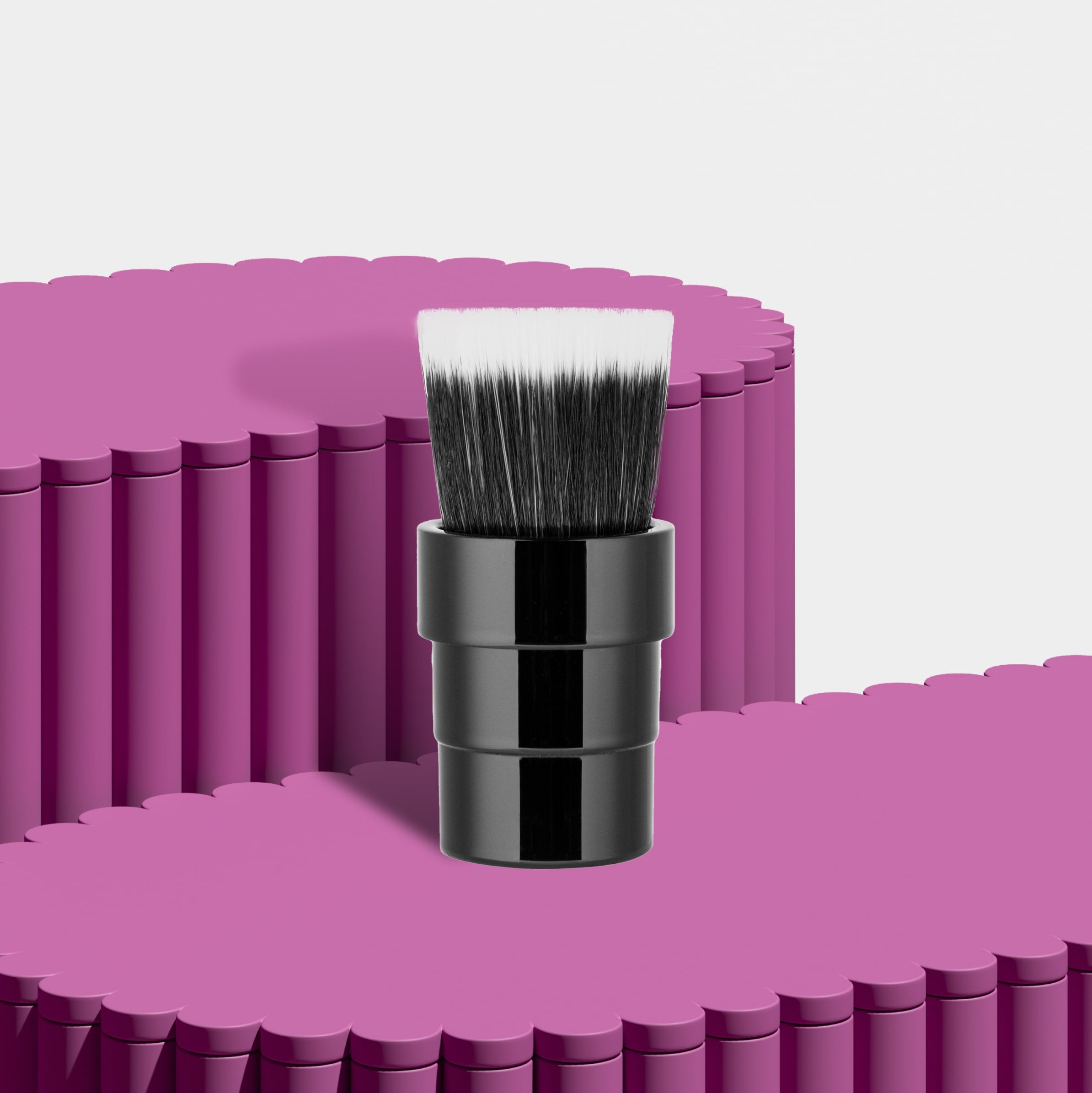 Cabezal de brocha para base de maquillaje